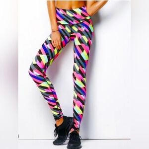 Victoria's Secret VSX Sport Multi-Color Geometric Knockout Athletic Leggings